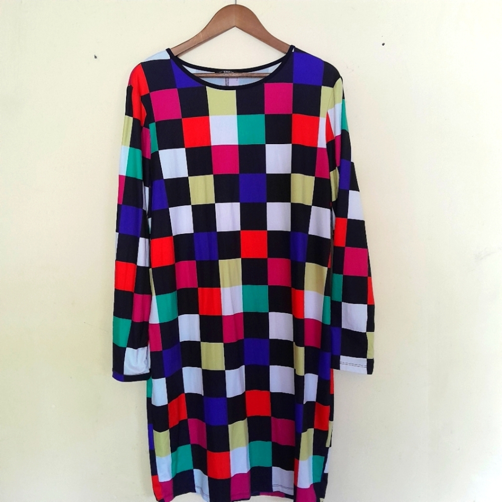 SHEIN Color Block Dress 3XL